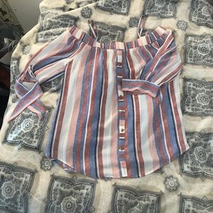 Silky off-the-shoulder top